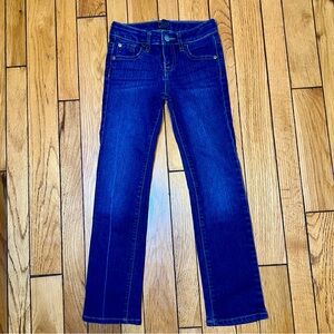 Girls Gap Kids Dark Wash Straight Fit Denim Jeans Size 8